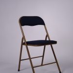 Location de mobilier pour l'événementiel : Chaise pliante tissu bleu marine